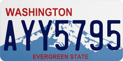 WA license plate AYY5795