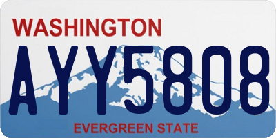 WA license plate AYY5808