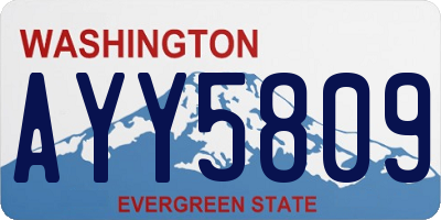 WA license plate AYY5809