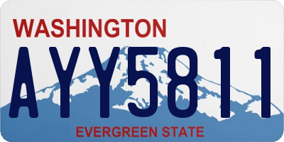 WA license plate AYY5811