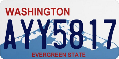 WA license plate AYY5817