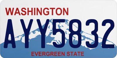 WA license plate AYY5832