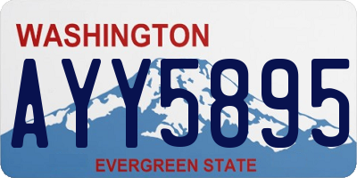 WA license plate AYY5895