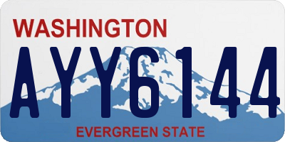 WA license plate AYY6144