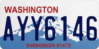 WA license plate AYY6146