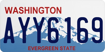 WA license plate AYY6169