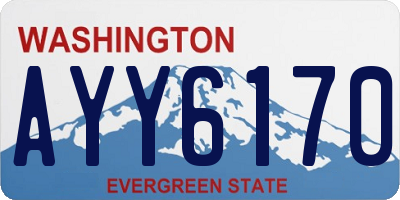 WA license plate AYY6170