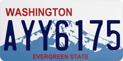 WA license plate AYY6175