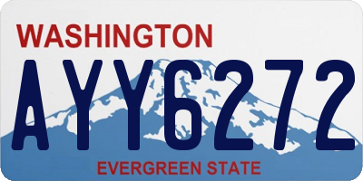 WA license plate AYY6272