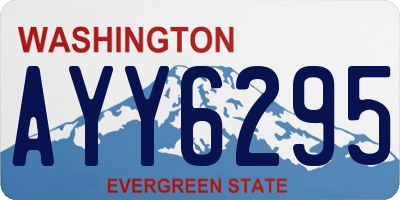 WA license plate AYY6295