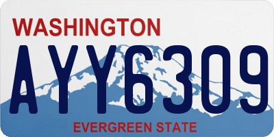 WA license plate AYY6309