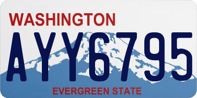 WA license plate AYY6795