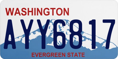 WA license plate AYY6817