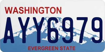 WA license plate AYY6979