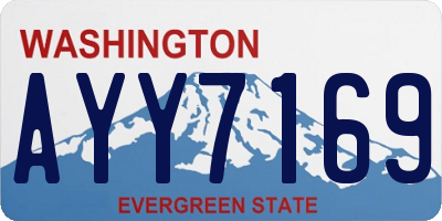 WA license plate AYY7169