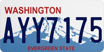 WA license plate AYY7175