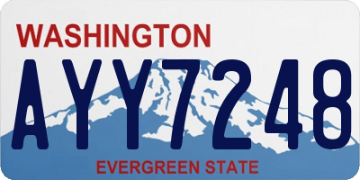 WA license plate AYY7248