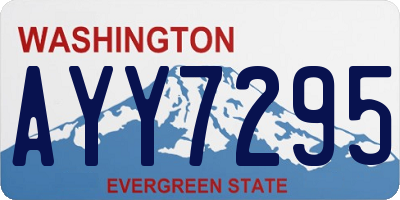 WA license plate AYY7295