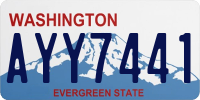 WA license plate AYY7441