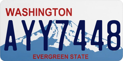 WA license plate AYY7448