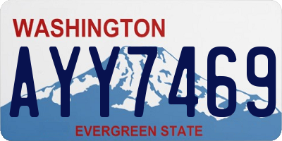 WA license plate AYY7469