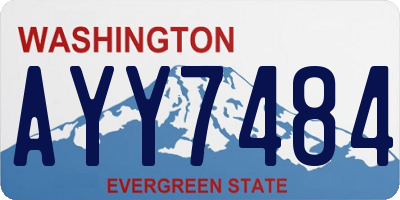 WA license plate AYY7484