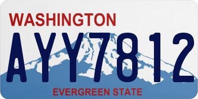 WA license plate AYY7812