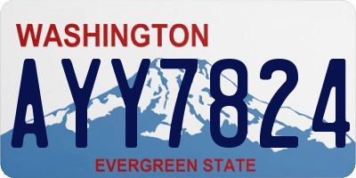 WA license plate AYY7824