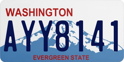 WA license plate AYY8141