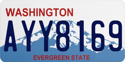 WA license plate AYY8169