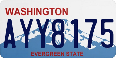 WA license plate AYY8175