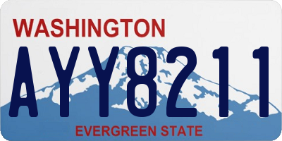 WA license plate AYY8211