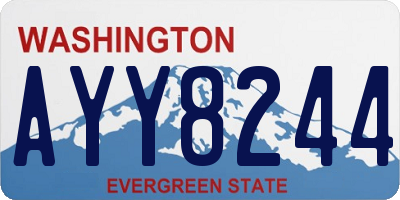 WA license plate AYY8244