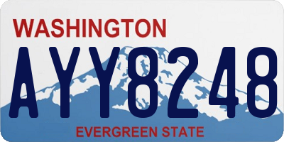 WA license plate AYY8248