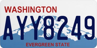 WA license plate AYY8249