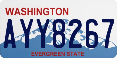 WA license plate AYY8267