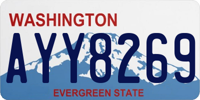 WA license plate AYY8269