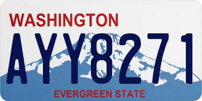 WA license plate AYY8271