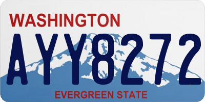 WA license plate AYY8272