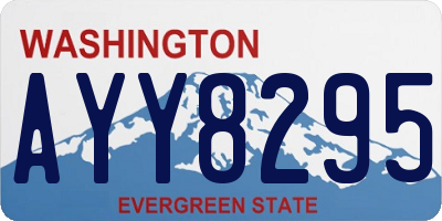 WA license plate AYY8295