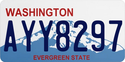 WA license plate AYY8297