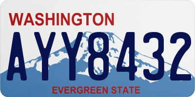 WA license plate AYY8432