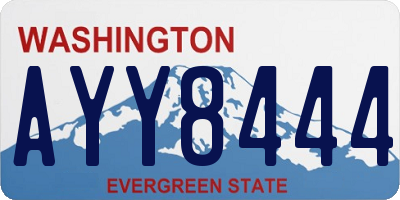 WA license plate AYY8444