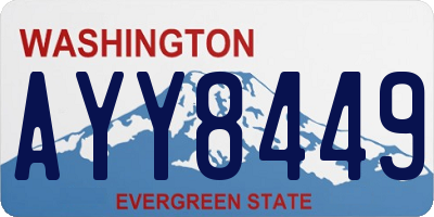 WA license plate AYY8449