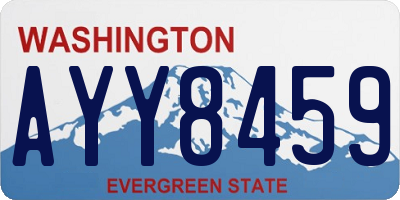 WA license plate AYY8459