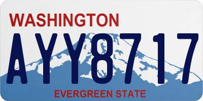 WA license plate AYY8717