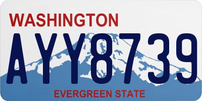 WA license plate AYY8739