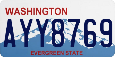 WA license plate AYY8769