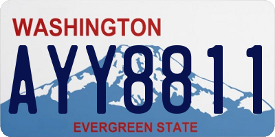 WA license plate AYY8811