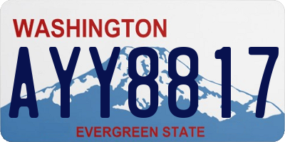 WA license plate AYY8817